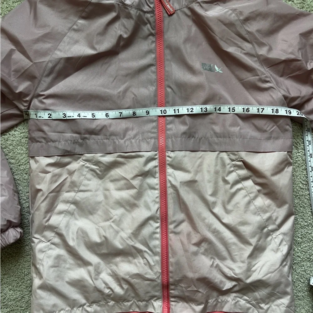 Eddie Bauer Kids Hooded Jacket Pink Colorblock Size L 14 16 Fleece Lined - Picture 9 of 9